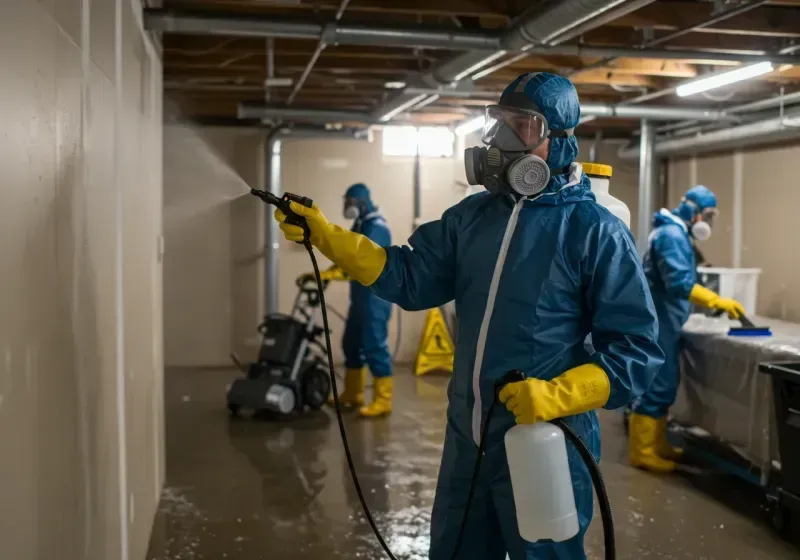 Basement Sanitization and Antimicrobial Treatment process in Johnstown, CO