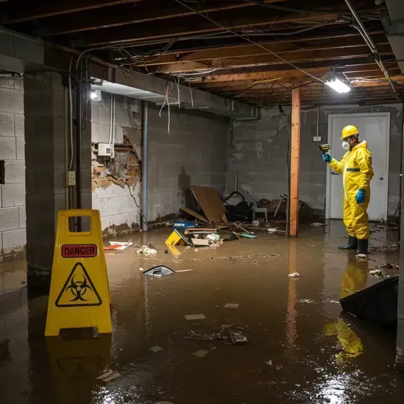 Flooded Basement Electrical Hazard in Johnstown, CO Property